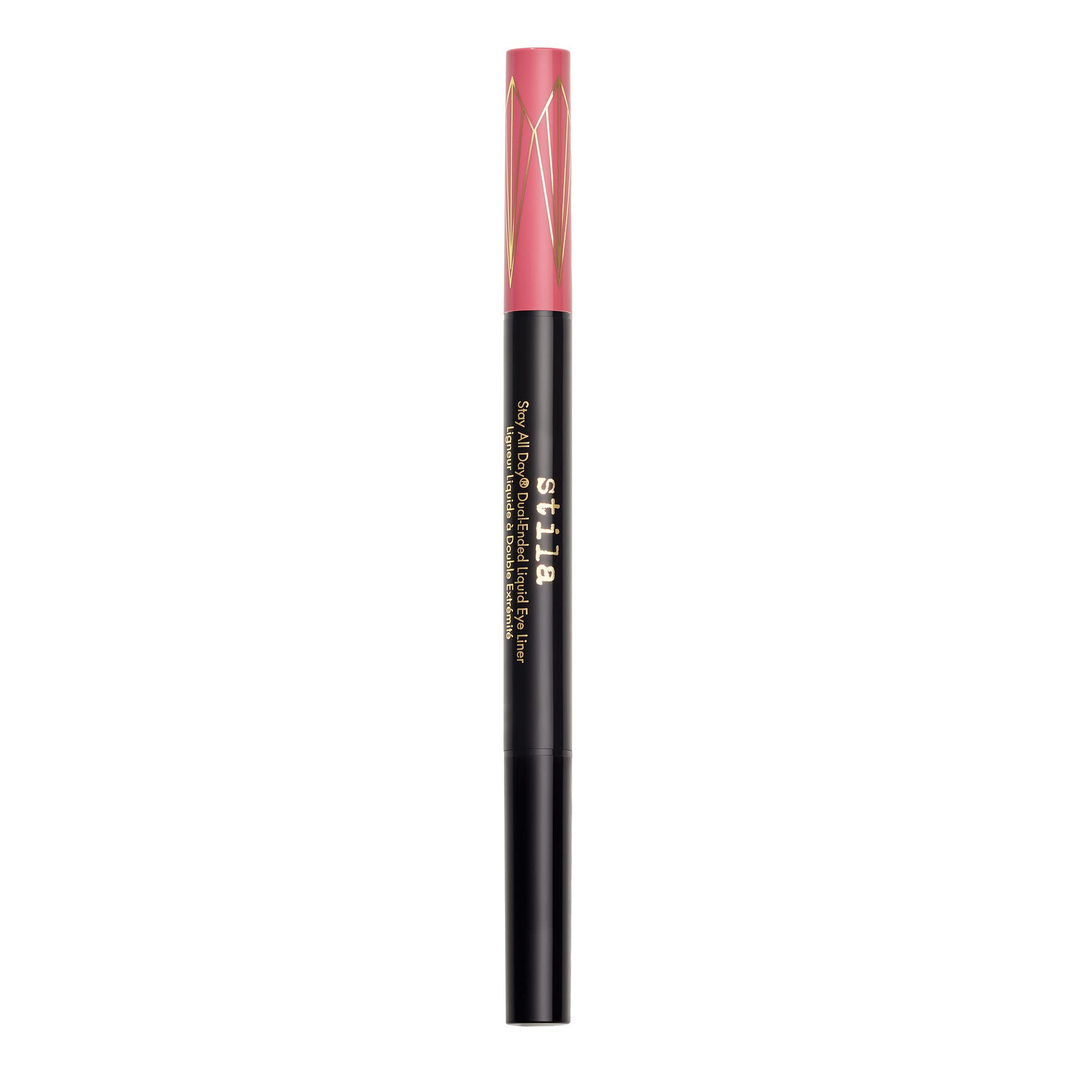 Stila All Day Dual-Ended Liquid Eye Liner, Easy To Use Eyeliner Pen, Smudge & Transfer Proof, Liner Stays On All Day and Night, Goes On Smoothly Without Skipping, Smudging or Pulling - Rum Punch