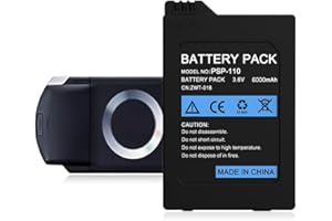 EDIPEKA Battery for PSP 1000, [6000mAh] High Capacity Replacement Battery Compatible with Sony PSP-110 (1001, 1002, 1003, 100