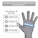 YINENN Medium (Pack of 4) Grey Cut Resistant Gloves, Food Grade Level 5 Protection, Ideal for Kitchen Use, Dexterity and Flexibility