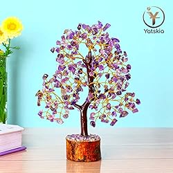 YATSKIA Amethyst Crystals Tree of Life - Stones and