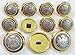 PREMIUM Polished GOLD with Inlaid SILVER Metal ~LION & STALLION ROYAL CREST~ Shank Style Sport Coat BLAZER BUTTON SET MetalBlazerButtons.com