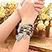Top Plaza 7 Chakra Buddha Mala Prayer Beads 108 Meditation Healing Multilayer Bracelet/Necklace W/Tree of Life Tassel Charm, Green Aventurine