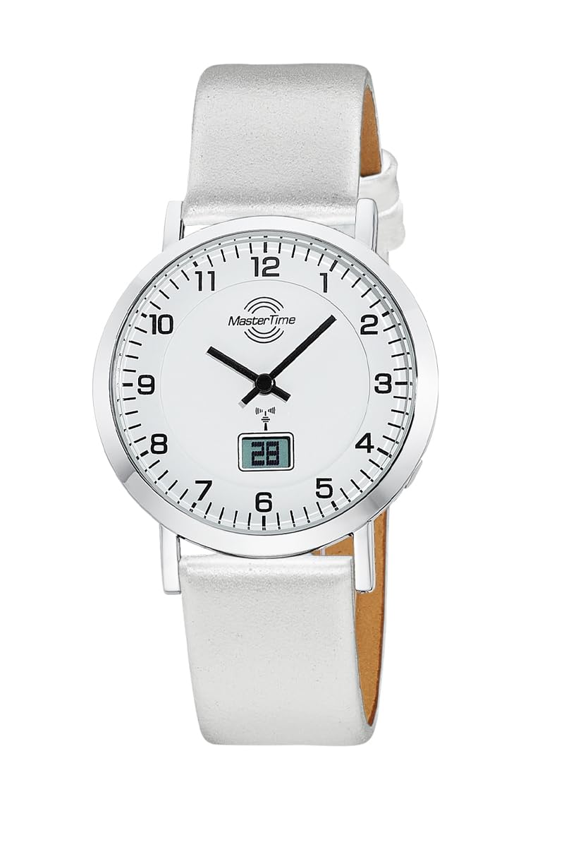 Master Time Funk Quarz Damen Uhr Analog-Digital mit Leder Armband MTLA-10805-12L