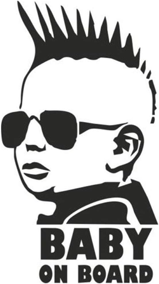 Yu Car Sticker YU Car Sticker Personalized Body Sticker BABY ON BOARD Sunglasses Baby ...