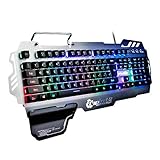 New Fashion Brand PK-900 Colorful Backlight Gaming Keyboard 104 Keys Waterproof ABS Material Keyboard for PC Laptop