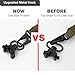 Accmor Rifle Sling 2 Point Gun Sling, 2 Packs Guns Straps Extra Long, Two Points Traditional Slings Rifles Straps with Metal Hook for Outdoor Sports