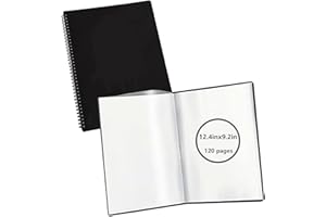 120 Pages,Presentation Book,A4 Size Binder,Folder Binder,Binder with Plastic Sleeves,Presentation Binder,Products Art Present