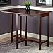 Winsome Lynnwood 35.43 x 39.39 x 30-Inch Wood Rectangular Drop Leaf High Table, Antique Walnut (94149)