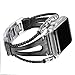 Secbolt Leather Bands Compatible Apple Watch Band Series 4 40mm, Series 3/2/1 38mm, Double Twist Handmade Vintage Natural Leather Bracelet Replacement Bracelet Straps Women