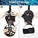 SHINE HAI 2018 Upgraded 180 Degree Full Face Snorkel Mask for Adults/Kids, Camera Mount with Adjustable Head Straps Design, Black, Size Large and Medium Both Fit