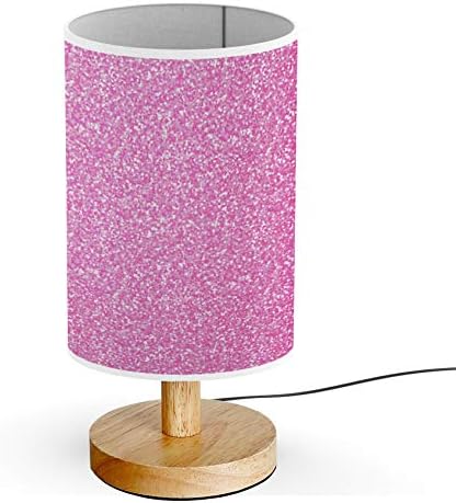 pink glitter table lamp