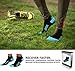 SB SOX 2-Pair Compression Running Socks for Men and Women – Low Cut/Ankle Athletic Socks for All-Day Wear (Large, Black/Blue)