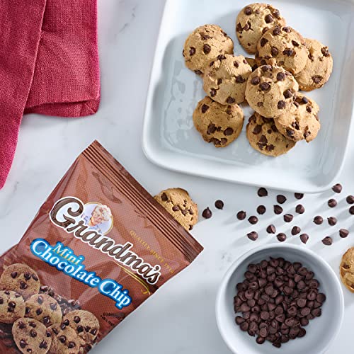Grandma's Mini Whole Grain Chocolate Chip Cookies, 1.22 Ounce (Pack of