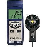 REED Instruments SD-4207 SD Series Vane Thermo-Anemometer, Datalogger, w/ Temperature