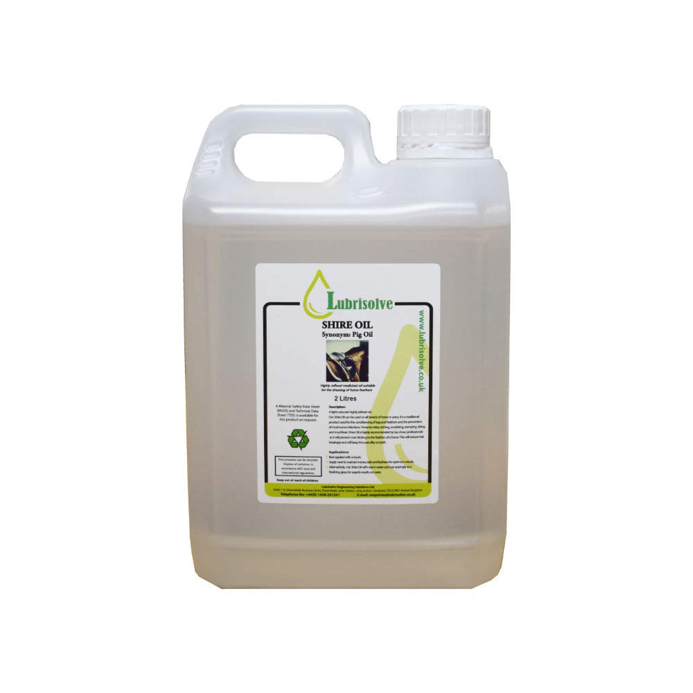 Lubrisolve 2 litres 100% Pure Shire Oil (Pig Oil)