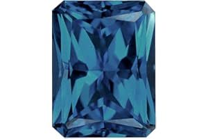 Instagem 0.92-1.81 Cts of AAA 7x5 mm Radiant Emerald Loose London Blue Topaz (1 pcs) Gemstone