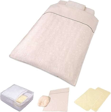 Amazon Co Jp ベビー布団 11点セット 洗える オーガニックコットン くま柄 枕 枕カバー 掛け布団 2枚 掛けふとんカバー 敷き布団 シーツ 防水シーツ 汗取りパッド ベビーまくら 洗濯ネット ホーム キッチン