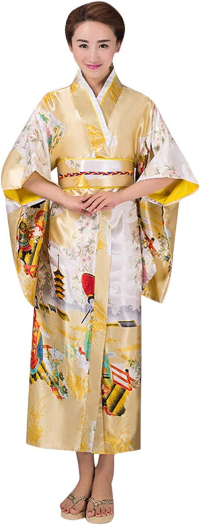Amazon Co Jp ワンピース 女性 浴衣 Florrita 女の子 レディース 和風 着物 甚平 キレイめ 可愛い コスプレ 衣装 花魁系 ロングドレス 大人用 文化祭 お祝い 寝間着 寝巻き 部屋着 旅館浴衣 温泉浴衣 旅行 パジャマ フリーサイズ 服 ファッション小物