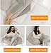 AngQi Full Pregnancy Body Pillow, U Shaped Maternity Pillow for Back Pain Relief and Pregnant Women, with Washable Cover - Khaki