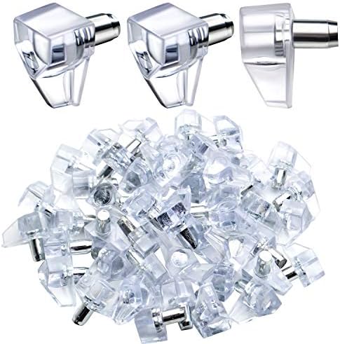 Jamiikury 50pcs White Shelf Pegs, 5x5.5mm Plastic Shelf Pins Shelf Support Pins, Cabinet Shelf Clips Shelf Holder Pins for Bookcase Cabinets Shelves Cupboard Jamiikury 50pcs White Shelf Pegs, 5x5.5mm Plastic Shelf Pins Shelf Support Pins, Cabinet Shelf Clips Shelf Holder Pins for Bookcase Cabinets Shelves Cupboard