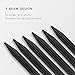 Terra Hiker Ultra-Lightweight Tent Stakes, Stake kit with Pulling Cords & Carrying Pouch, 18cm Long Aluminum Alloy Tent Pegs for Camping Tent (Black 12-Piece)