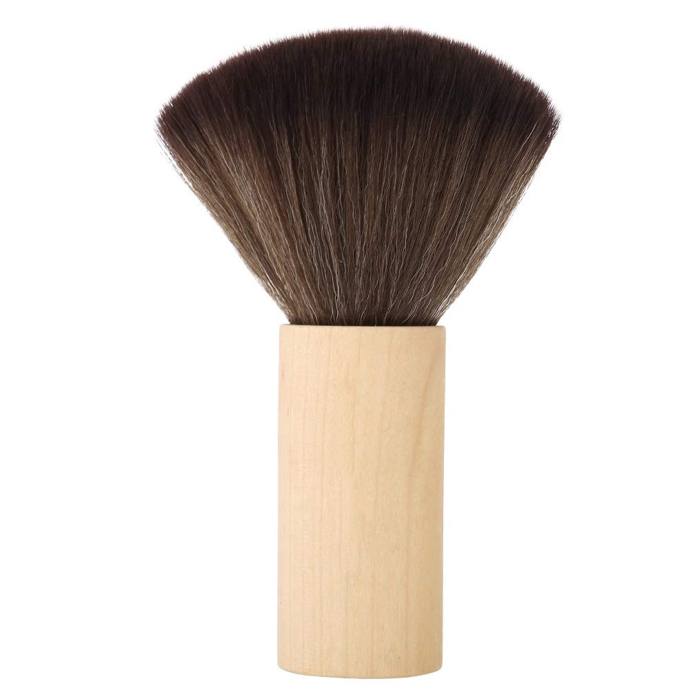 Neck Brush - Hairdressing Tool Wood Handle Cleaning Brush for Neck Face Duster 2 Pcs