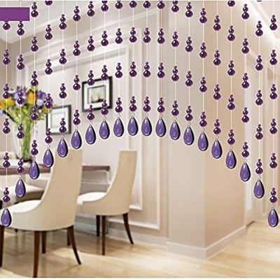 Guowei Beaded Curtains Crystal Glass Beads Doorway Room Divider