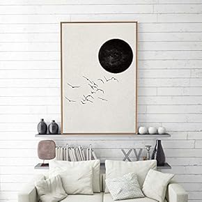 Framed Nordic Abstract Home Artwork for Living Room Bedroom