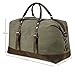 BLUBOON Canvas Overnight Bag Travel Duffel for Men and Women Weekender Tote (Army Green)