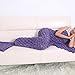 Mermaid Tail Blanket, AM Seablue Mermaid Blanket for Adult, Kids Mermaid Tail Blanket for Girls, Adult, Kid Super Soft All Seasons Sleeping Blankets 71