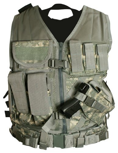 VISM by NcStar Tactical Vest/Digital Camo Acu ,adjustable small/medium (CTV2916D)