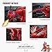 YARMOSHI Walking Dragon Robot Toy. Battery Operated, Moving Limbs, Music Playing with Colorful Glowing Lights Age 3+. (Red Dragon)