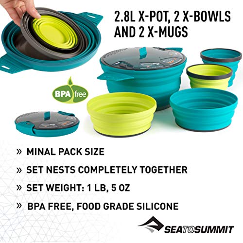 Sea To Summit X Set 31 5 Piece 2 8l Pot 2 Bowl 2 Mug Pricepulse