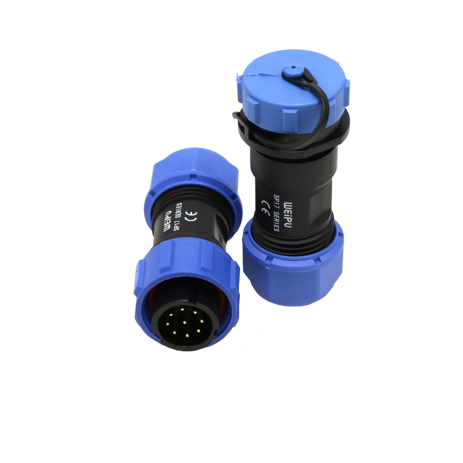 ZBLZGP Weipu SP17 IP68 Waterproof Panel Mounting Automotive Quick Release Adapter Aviation Electrical Plug (Pair) Plug (Male) & Female Socket, 9 Pin 5A)