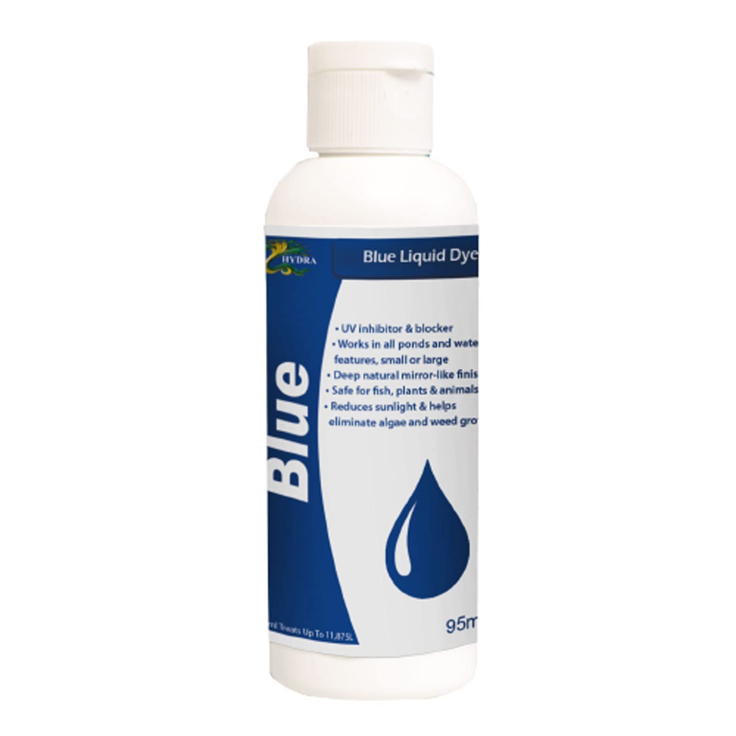HYDRA Blue Liquid Dye 95ml - Use for Fountains, Water Features, Ponds & Lakes