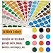 Color Coding Labels 2240pcs 3/4’’ Round Self-Adhesive Colored Circle Dot Stickers 14 Bright Neon Colors