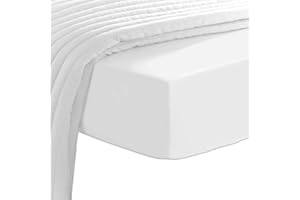 Pizuna Cotton Full Fitted Sheets Shrinkage & Fade Resistant 400 Thread Count Long Staple 100% Cotton Sateen Weave Hotel Quali