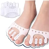 Toe Separators Toe Spacers, Toe Spreaders, Gel Toe Straighteners Bunion Corrector, Breathable Toes Support Brace Forefoot Cushions Pads for Plantar Fasciitis, Crooked Hammer Claw Toes, Hallux Valgus