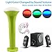 LP LED Flashlight , Multi-function Color Changeable By Sound Control Rechargeable By Usb Cable , for Concert , House Party , Outdoor Camping Trip , Entertainment Acts，portable and Lightweight (Green)