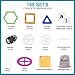 Tomons 108 PCS Magnetic Blocks for Kids，Magnetic Tiles Building Blocks Toys with Ferris Wheel