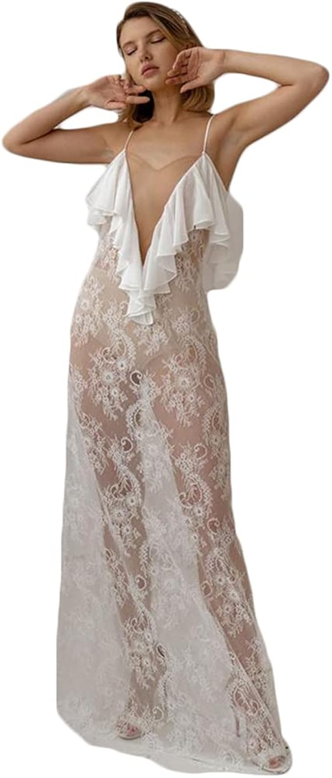 bademantel damen spitze