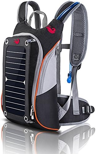 HOWO Outdoor Pack Commputer Solar Powered Backpack (Black)