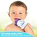 Baby Blu'z Soothing Silicone Teething Mitten with Travel Bag, Non Toxic 100% BPA Free, Ideal for Baby Shower Gift (Teal Blue)