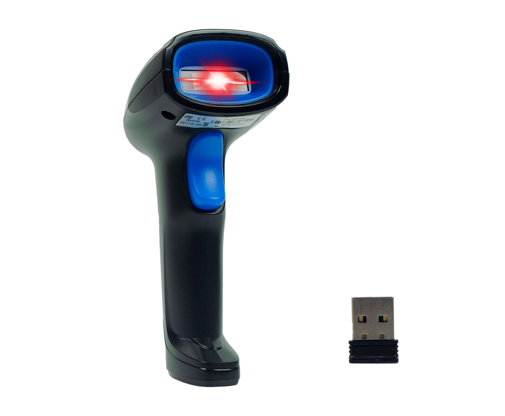 Wireless 1D/2D Code Reader, CMOS Matrix, Reading from LCD Screens, QR Code Scanning, Memorization Mode, Prefix and Suffix Programming, Virtual COM, HDWR HD1100