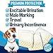 Bodhi Dog Disposable Male Dog Diapers - Super Absorbent, Leak-Proof Pee Wraps - Adjustable Fit, Comfortable Design, Advanced Moisture Control, and Wetness Indicator - Large (20 Count)