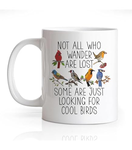 Teal Coffee Mug With Mamma Bird Design - 18oz Ceramic Novelty Mug