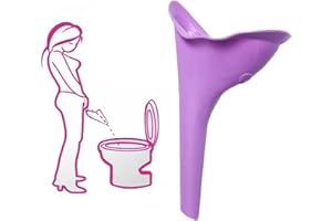 Portable Female Women Urinal Urination Toilet Silicone Urine Pee Device Funnel Camping Travel, Random Color Delivery