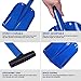 CARTMAN 32.5 Inch Folding Emergency Snow Shovel 3 Piece Aluminum Lightweight Portable Sport Utility Shovel for Car Trunk Camping Garden Beach, Blue