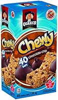 Quaker Chewy Chocolate Chip Granola Bars, 40-Count