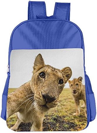 Cute Lion Cute Thickened Canvas School Backpack Laptop Bag Shoulder Daypack Handbag